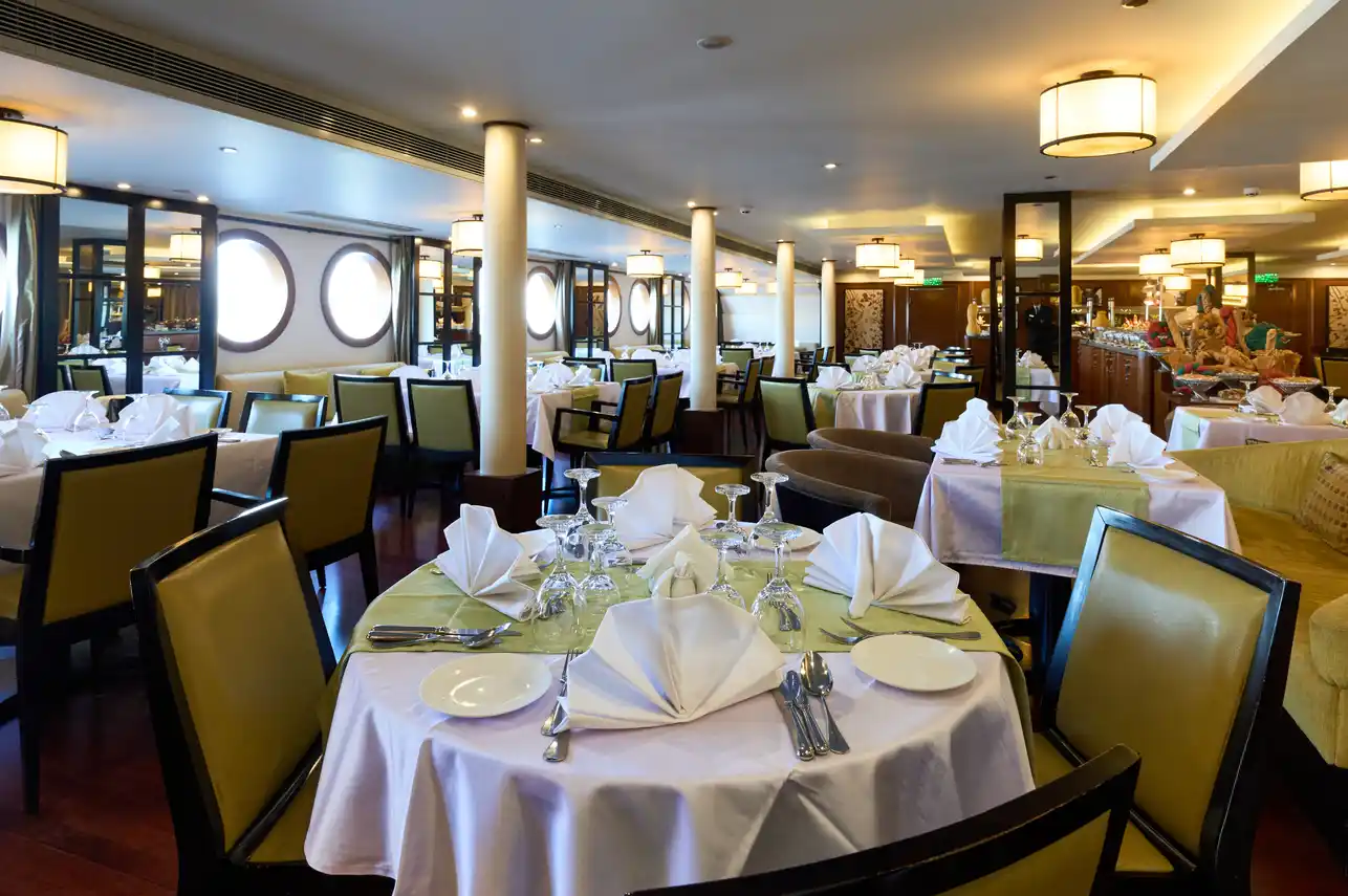 Restaurant aboard the M.S. Esplanade Nile Cruise Nile cruise